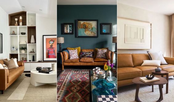 How to Style a Room with a Tan Leather Chair